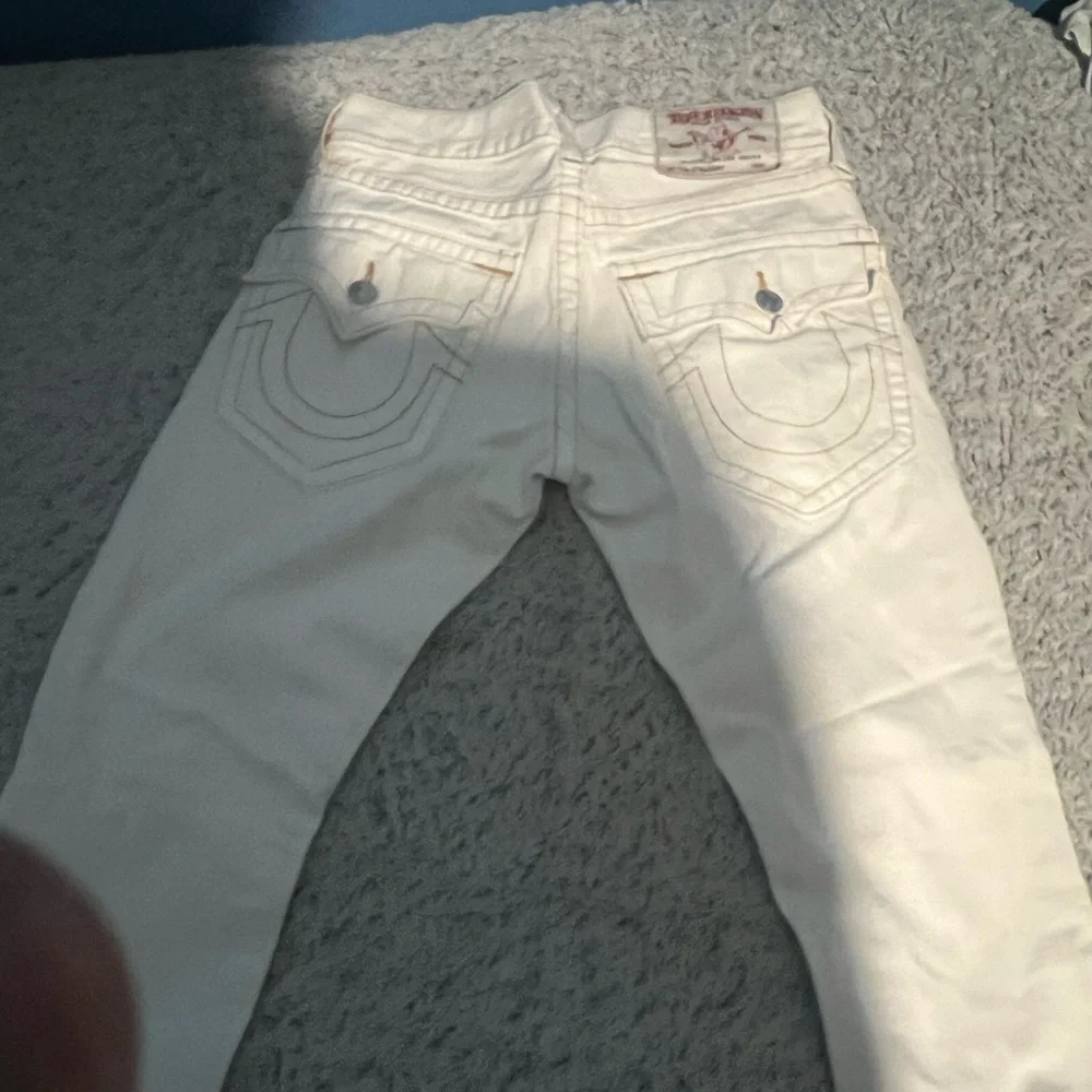 True religion vintage white bootcut jeans